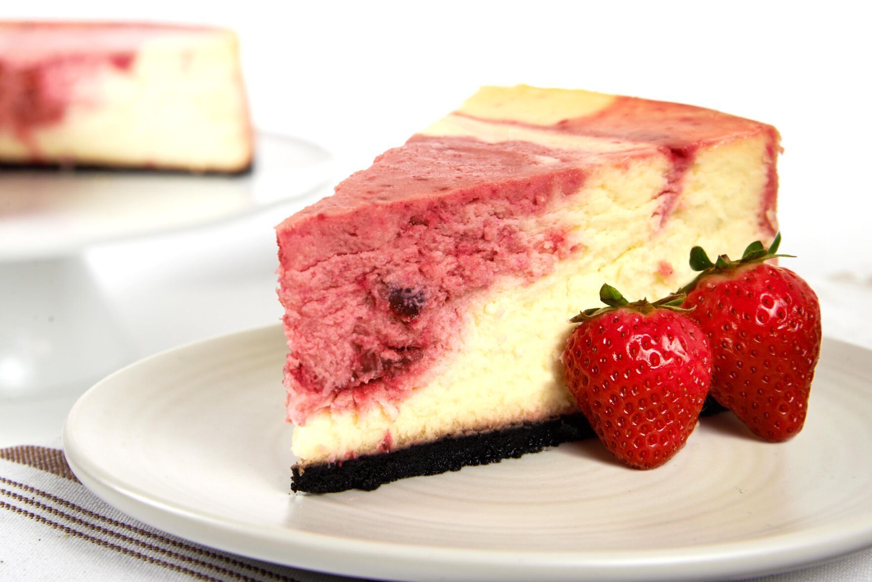 Cheesecake de fresas y nata
